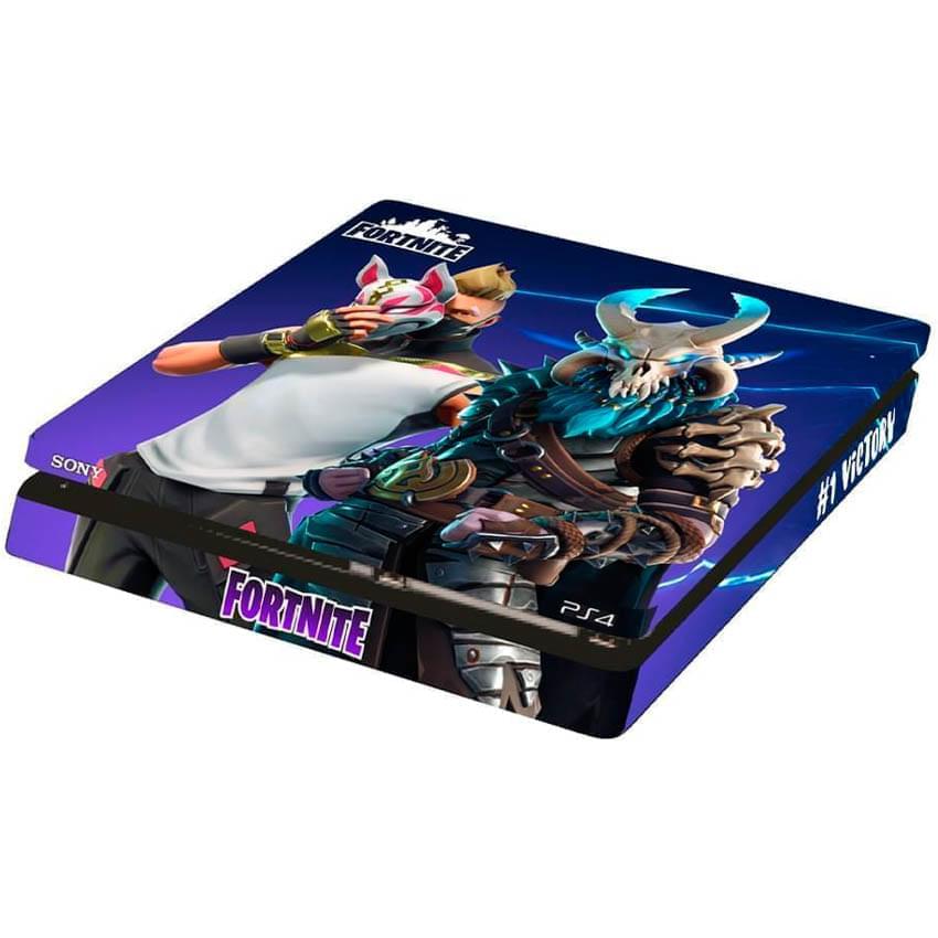 Calcomania Skin Ps4 Slim Consola Fortnite Careta Cs-441